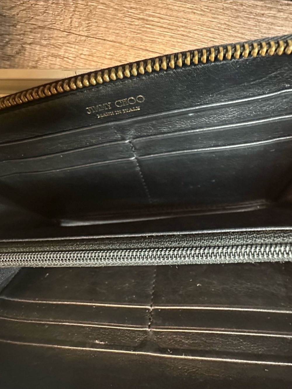 Jimmy Choo Filipa Star Studded Leather Zip-Around Wallet - Picture 8 of 8